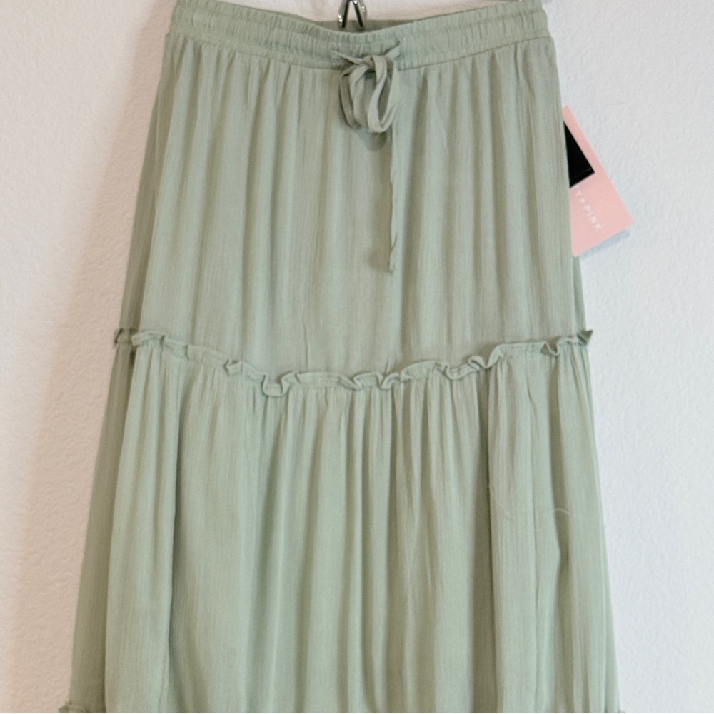 🆕 Desert Sage Tiered Maxi Skirt XL – Boho Western Flowy Maxi 🆕 - Picture 2 of 15